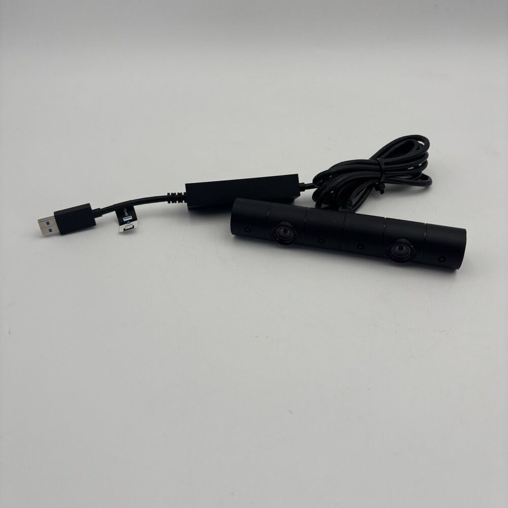 Sony PS4 PlayStation Camera V2 CUH-ZEY2 w USB Adapter PSVR Motion Sensor Black